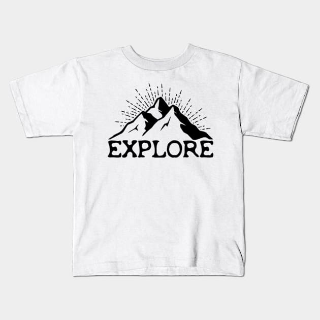 Explore Kids T-Shirt by Polahcrea